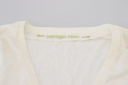 Patrizia Pepe Chic Ivory Casual Blouse Patrizia Pepe