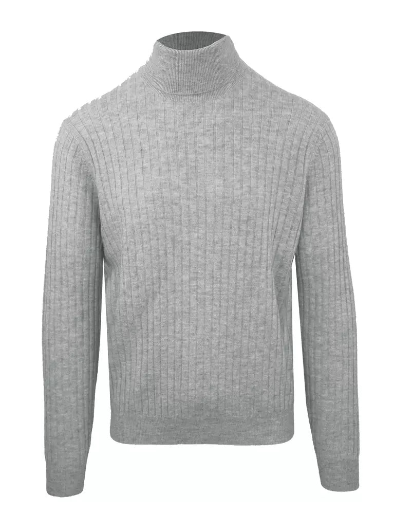 Malo Elegant Wool Cashmere Turtleneck Sweater Malo