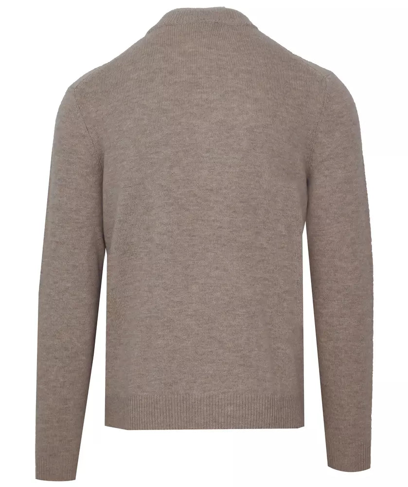 Malo Diamond Stitch Wool Cashmere Turtleneck Malo