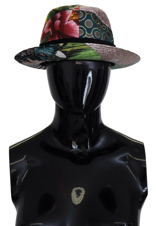 Dolce & Gabbana Eclectic Chic Multicolor Fedora Cap Dolce & Gabbana