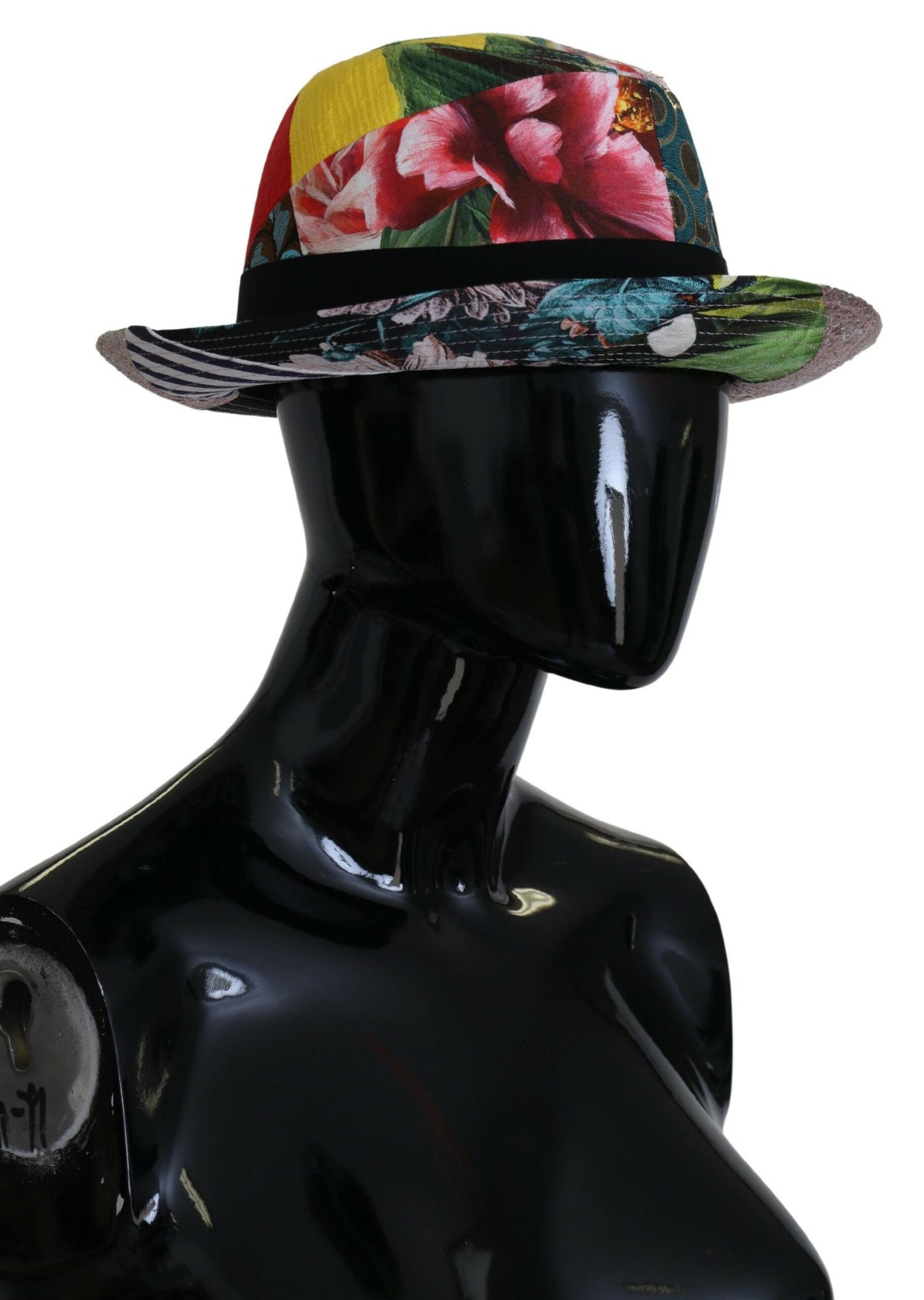 Dolce & Gabbana Eclectic Chic Multicolor Fedora Cap Dolce & Gabbana