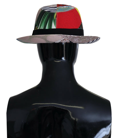 Dolce & Gabbana Eclectic Chic Multicolor Fedora Cap Dolce & Gabbana