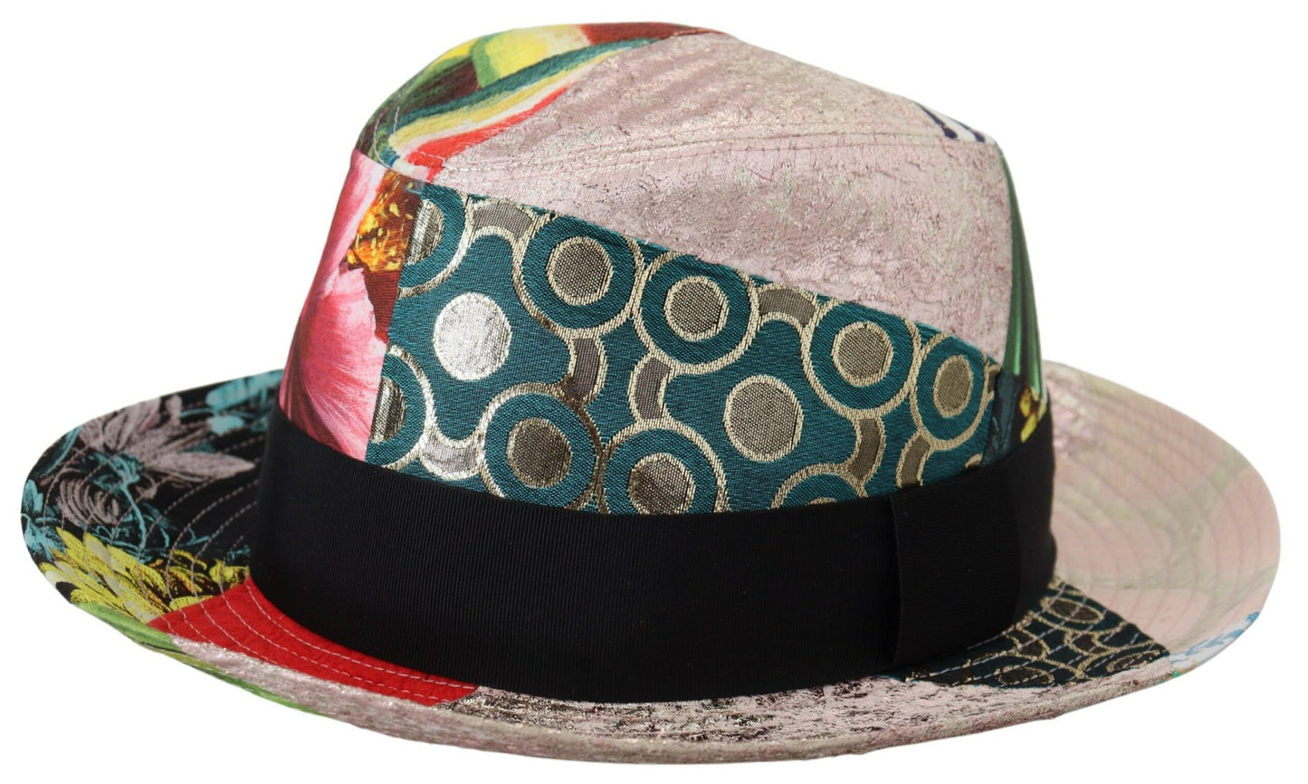 Dolce & Gabbana Eclectic Chic Multicolor Fedora Cap Dolce & Gabbana