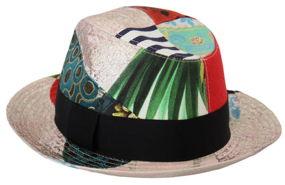 Dolce & Gabbana Eclectic Chic Multicolor Fedora Cap Dolce & Gabbana