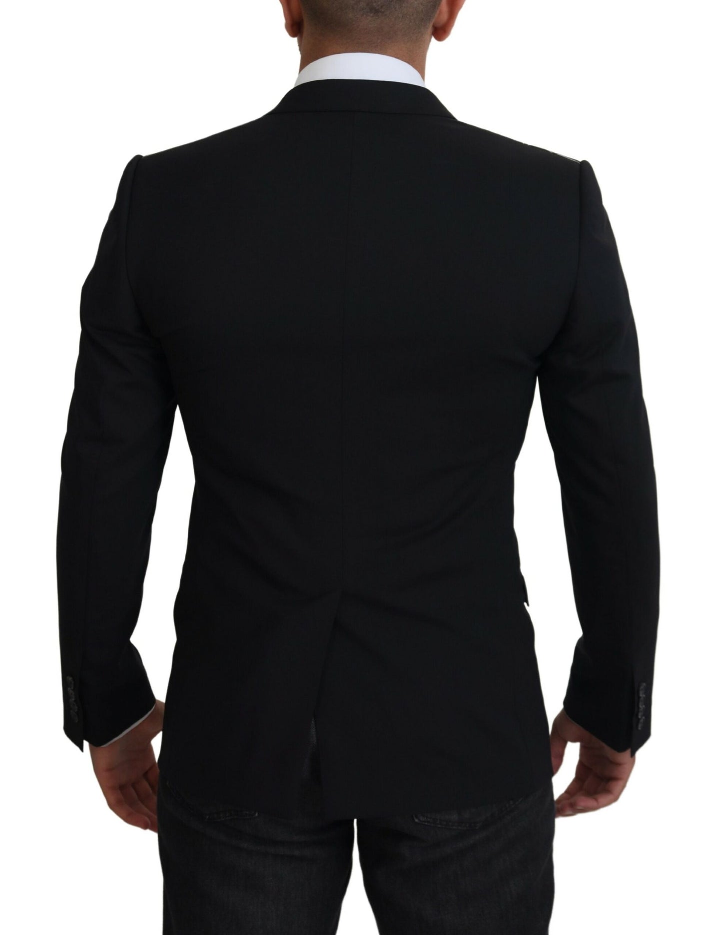 Dolce & Gabbana Elegant Black Martini Two-Piece Suit Dolce & Gabbana