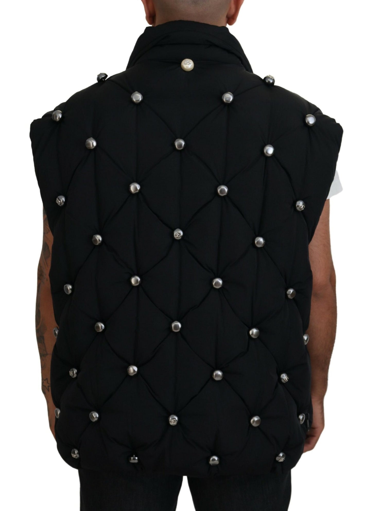 Dolce & Gabbana Elegant Black Sleeveless Vest Jacket Dolce & Gabbana