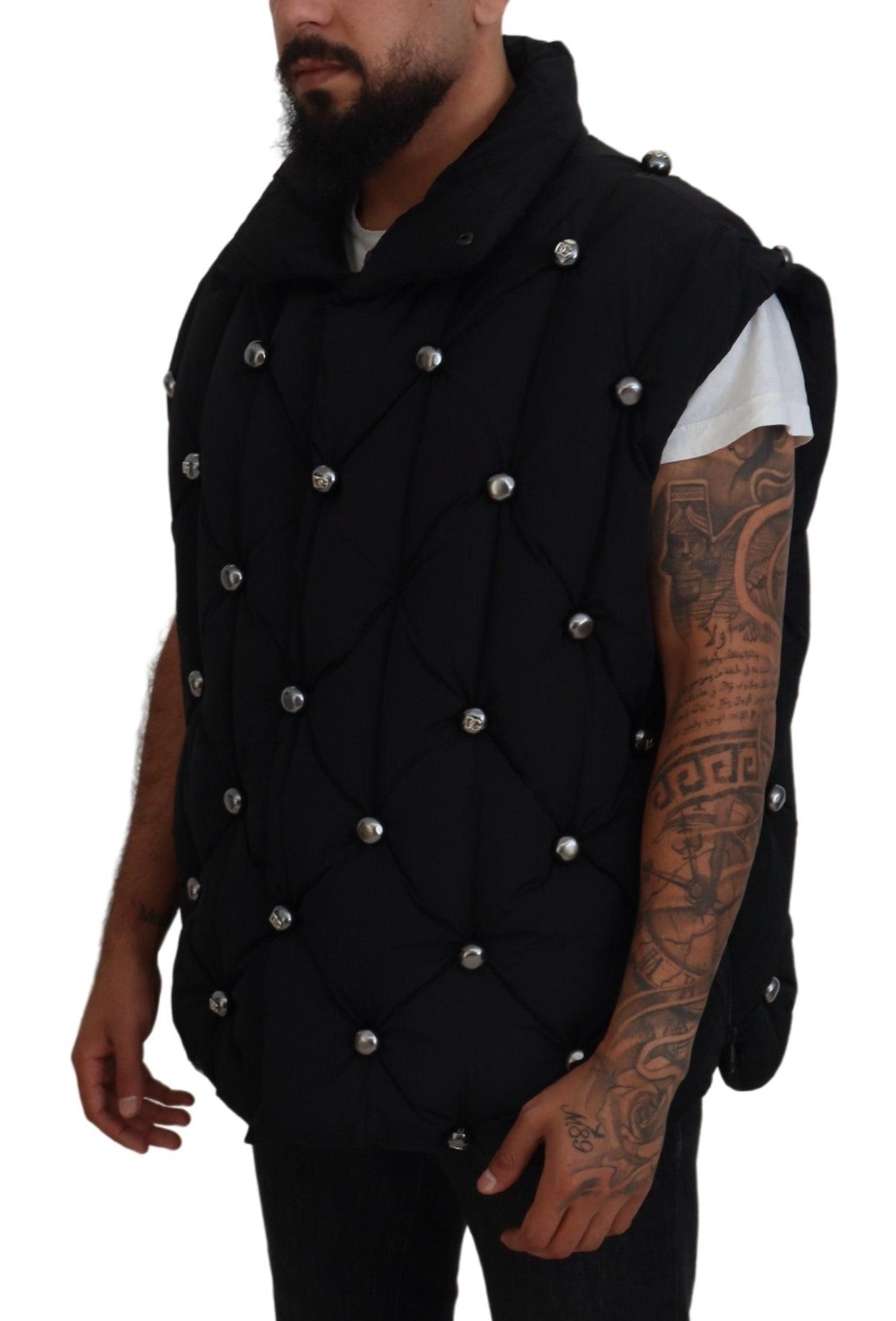 Dolce & Gabbana Elegant Black Sleeveless Vest Jacket Dolce & Gabbana