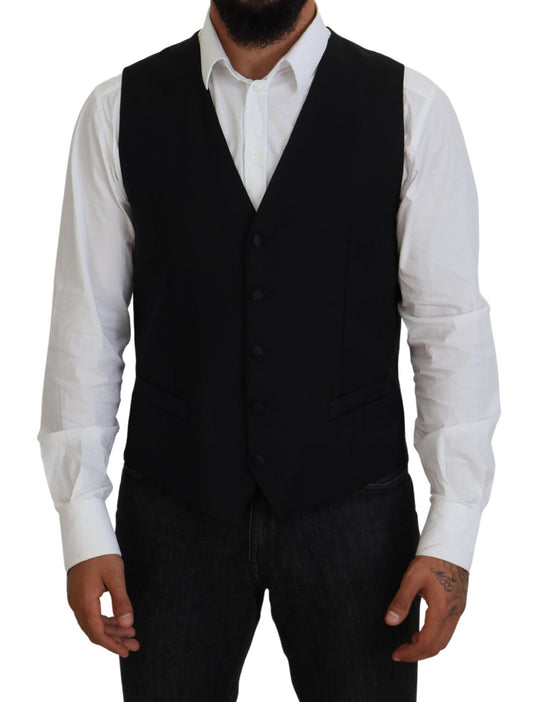 Dolce & Gabbana Elegant Single Breasted Formal Vest Dolce & Gabbana