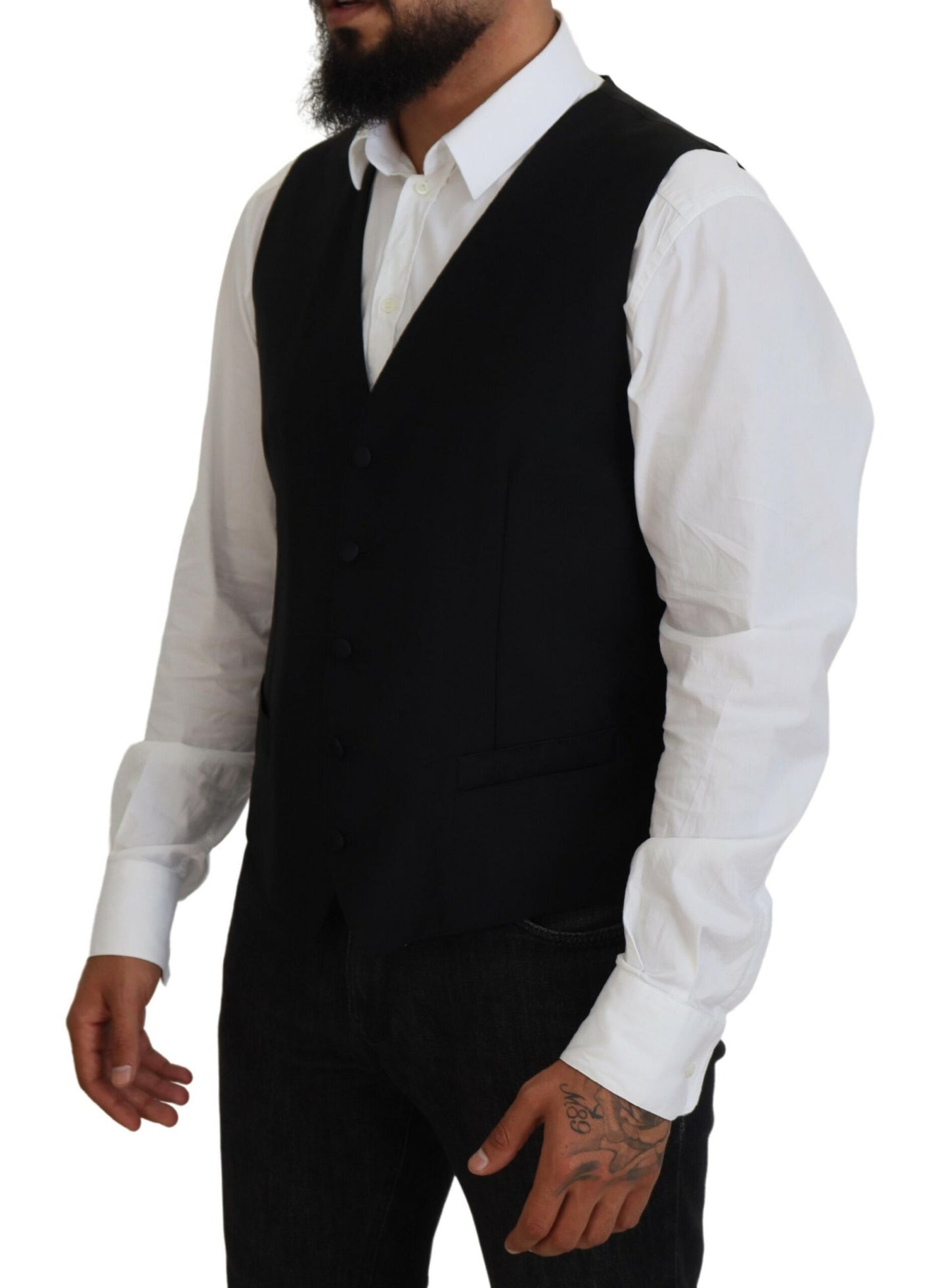 Dolce & Gabbana Elegant Single Breasted Formal Vest Dolce & Gabbana