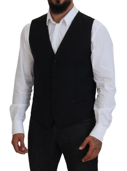 Dolce & Gabbana Elegant Single Breasted Formal Vest Dolce & Gabbana