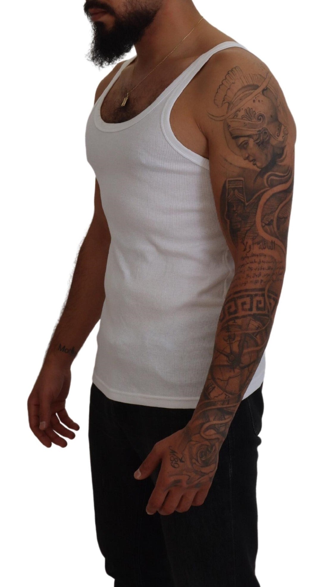 Dolce & Gabbana Elegant White Sleeveless Tank T-Shirt Dolce & Gabbana