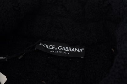 Dolce & Gabbana Elegant Black Wool-Cashmere Cardigan Sweater Dolce & Gabbana