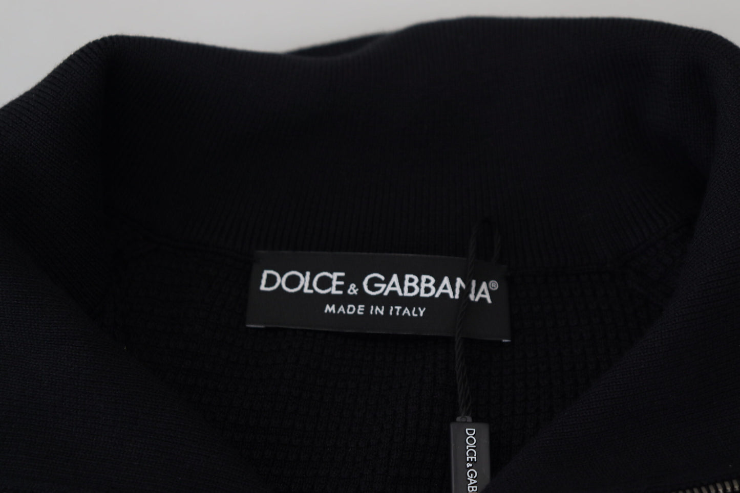 Dolce & Gabbana Elegant Silk Blend Black Pullover Sweater Dolce & Gabbana