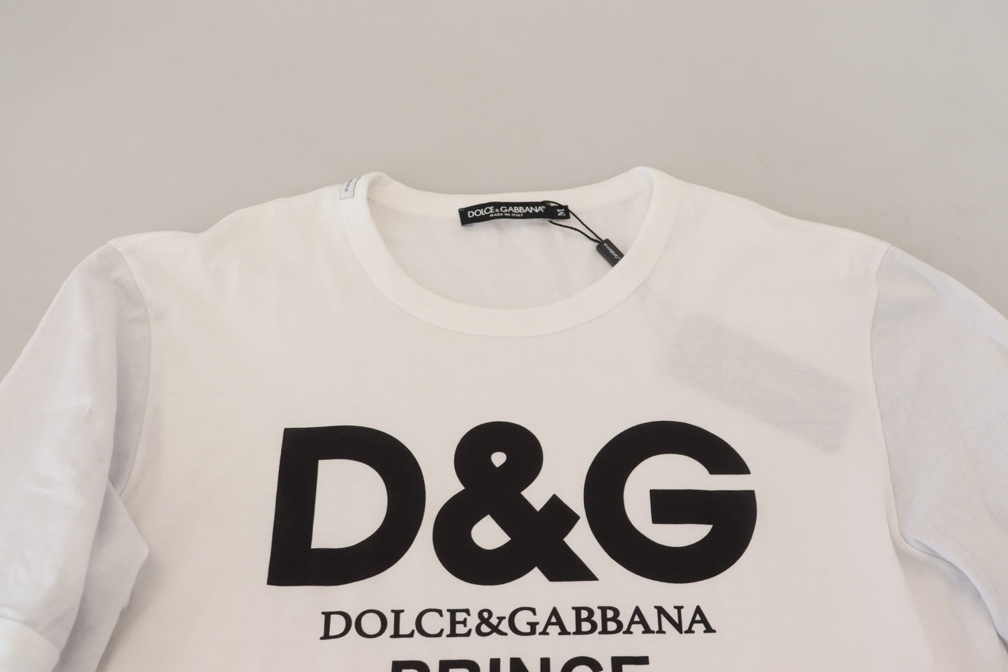 Dolce & Gabbana Elegant White Cotton Pullover Sweater Dolce & Gabbana