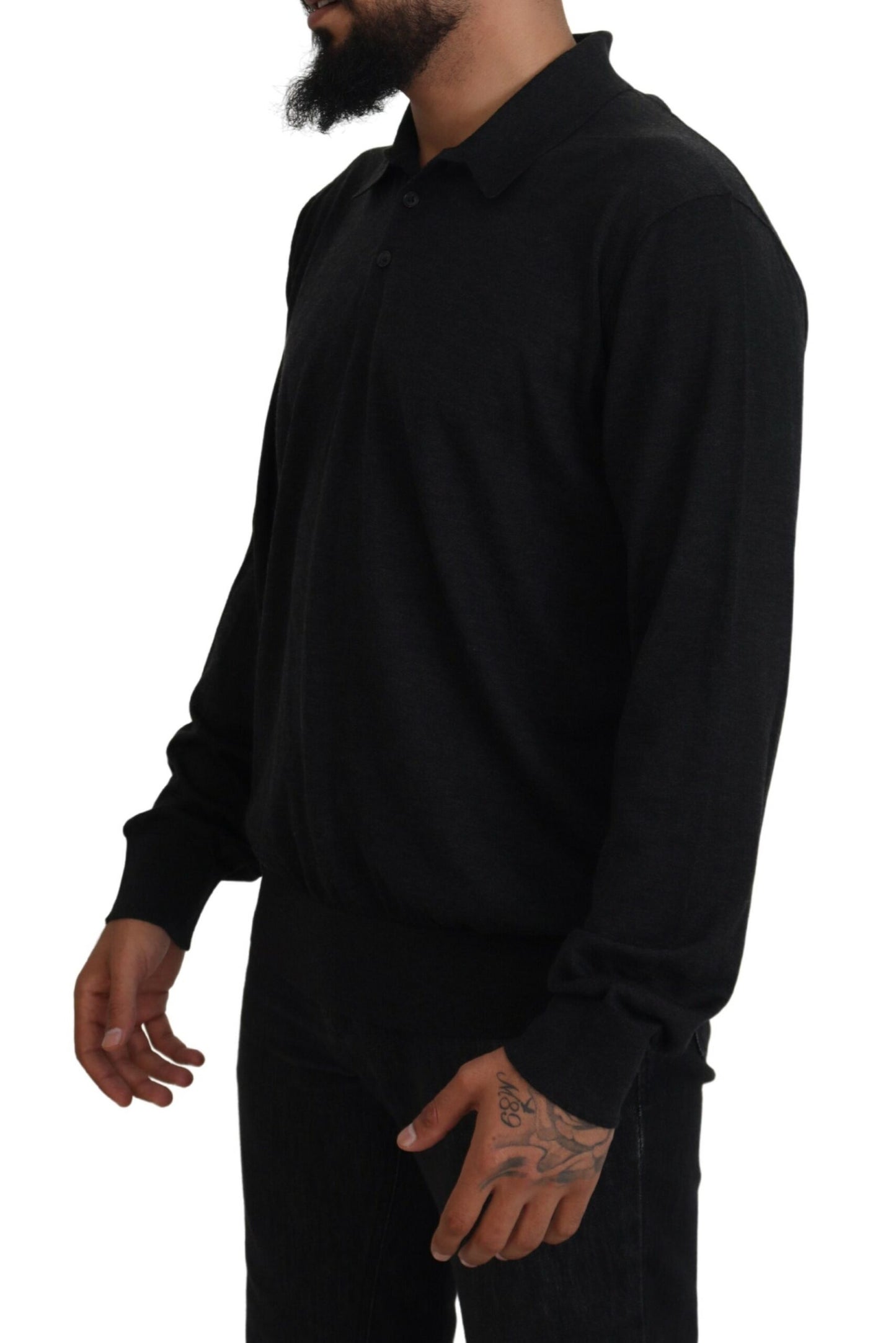 Dolce & Gabbana Elegant Black Cashmere Pullover Sweater Dolce & Gabbana