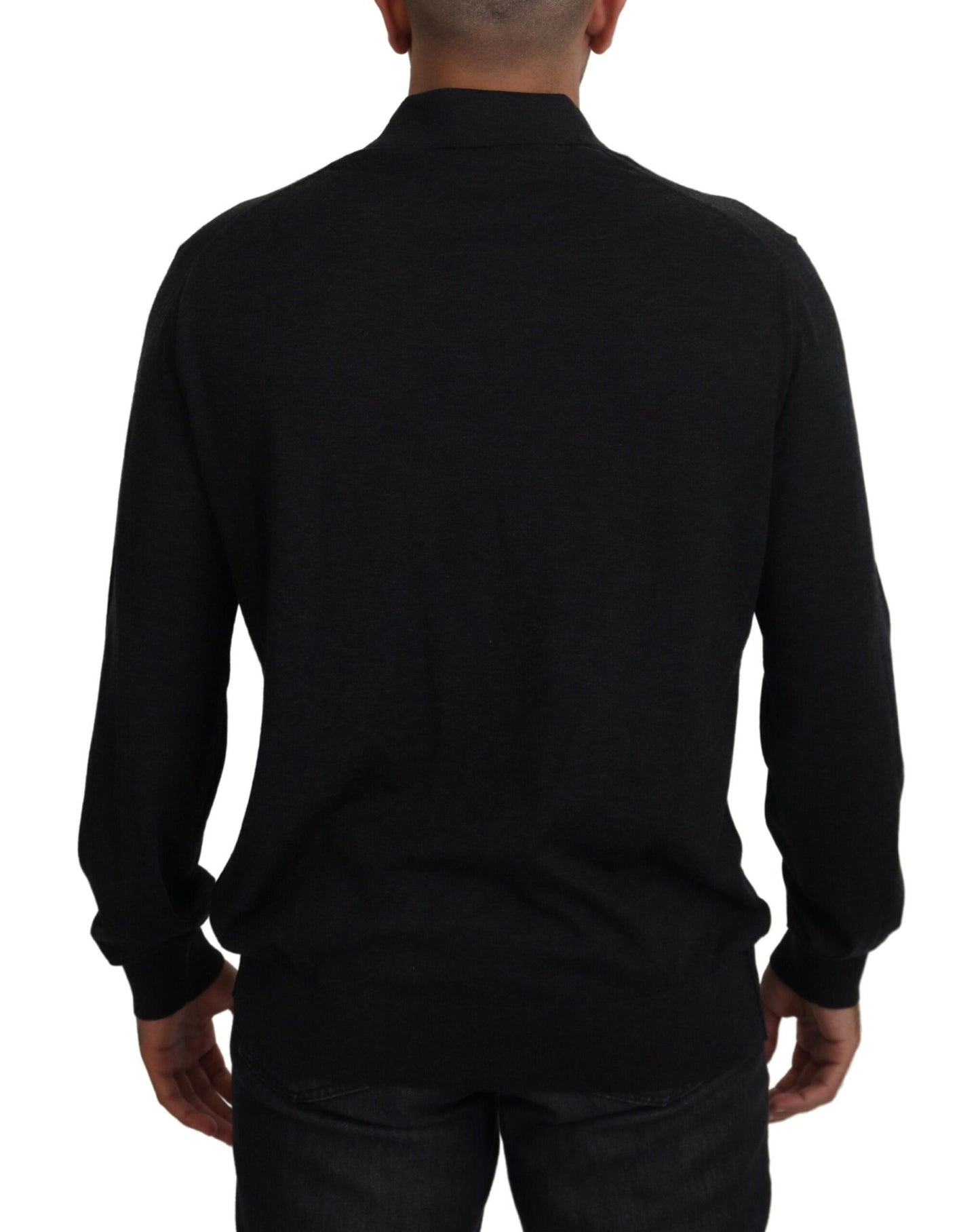 Dolce & Gabbana Elegant Black Cashmere Pullover Sweater Dolce & Gabbana