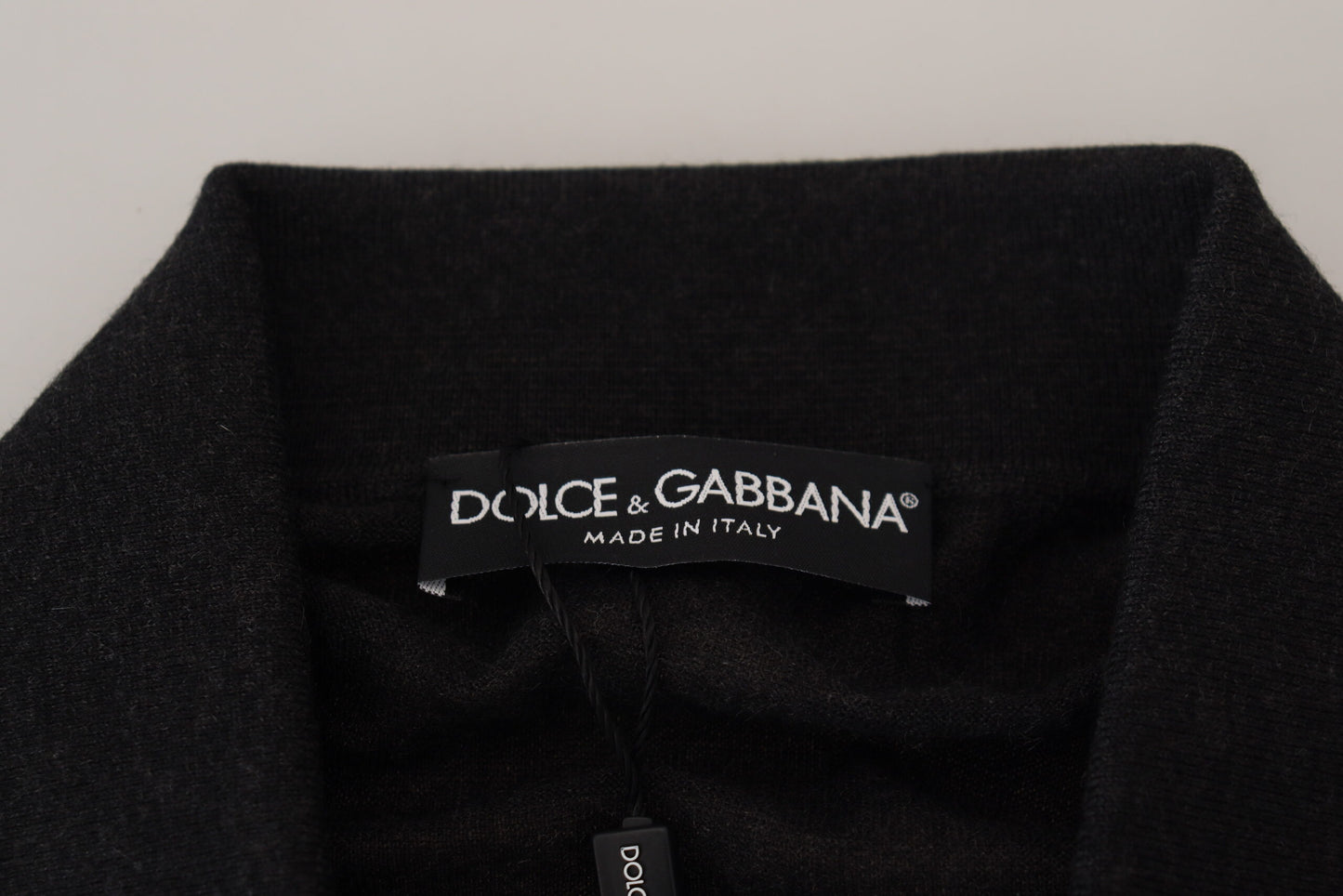 Dolce & Gabbana Elegant Black Cashmere Pullover Sweater Dolce & Gabbana