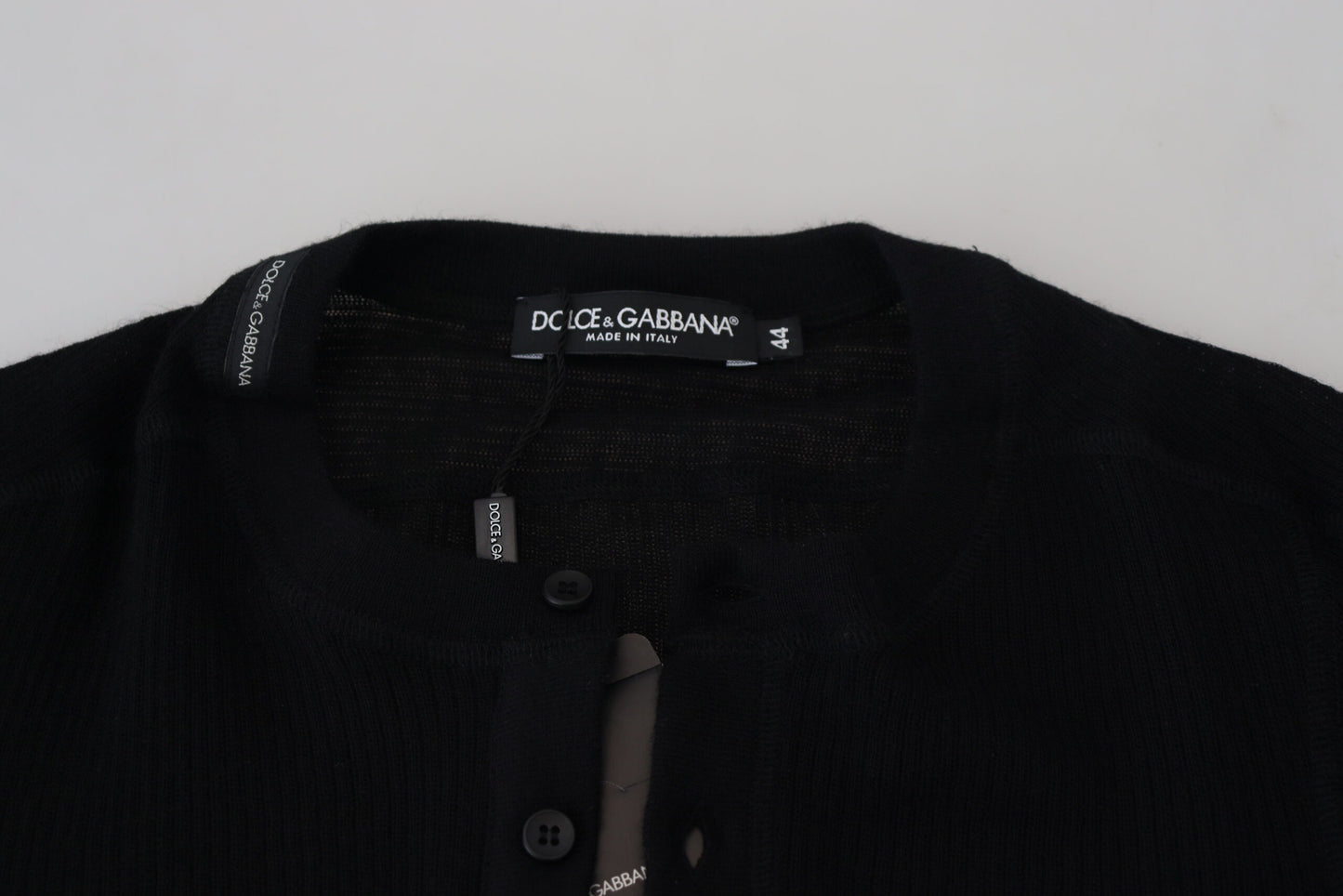 Dolce & Gabbana Elegant Black Cashmere Pullover Sweater Dolce & Gabbana