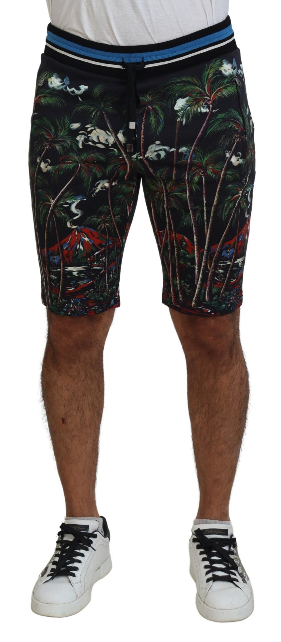 Dolce & Gabbana Volcano Print Casual Knee-Length Shorts Dolce & Gabbana