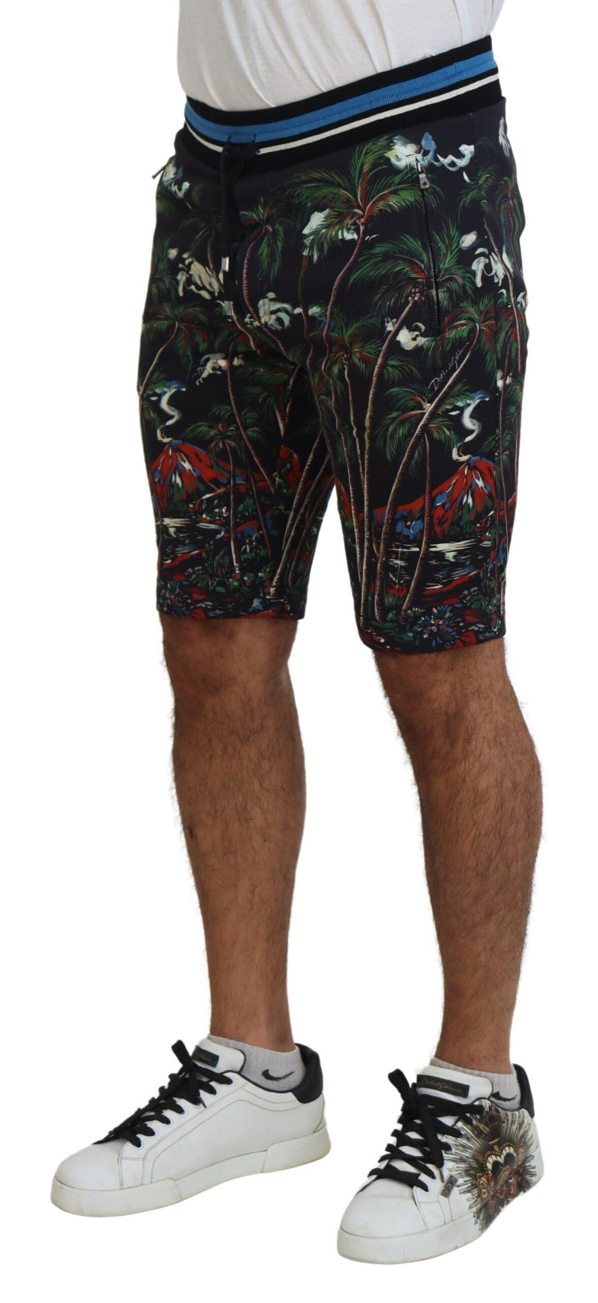 Dolce & Gabbana Volcano Print Casual Knee-Length Shorts Dolce & Gabbana