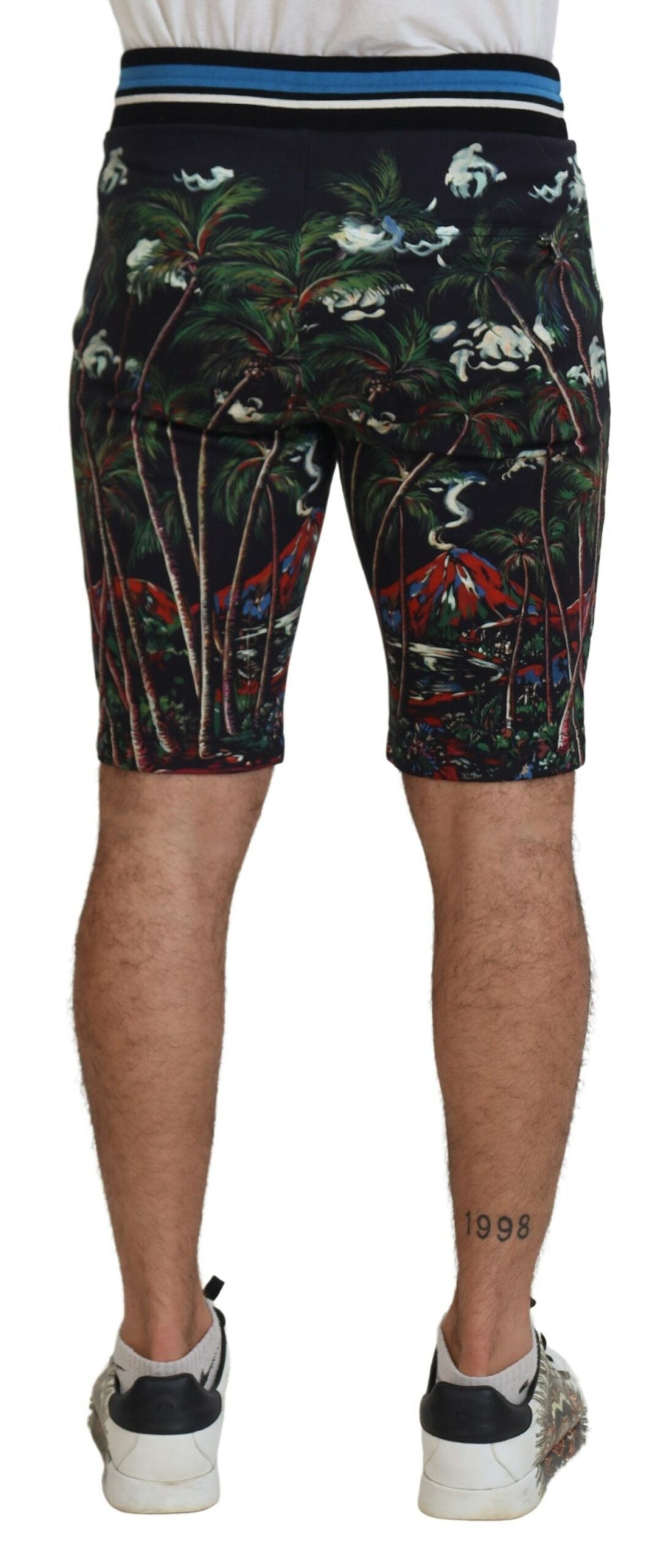 Dolce & Gabbana Volcano Print Casual Knee-Length Shorts Dolce & Gabbana