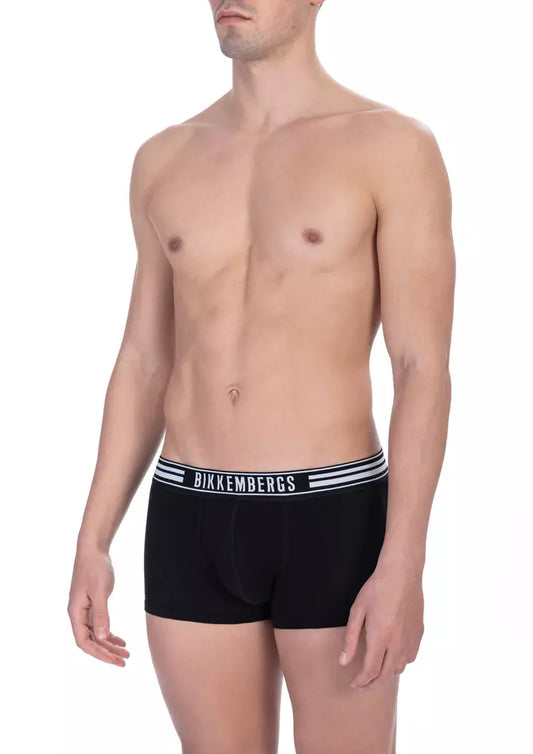 Bikkembergs Black Cotton Men's Trunk Bikkembergs