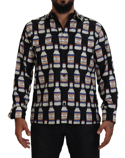 Dolce & Gabbana Elegant Silk Casual Long Sleeve Shirt Dolce & Gabbana