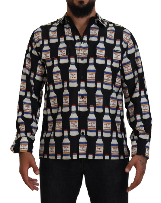 Dolce & Gabbana Elegant Silk Casual Long Sleeve Shirt Dolce & Gabbana