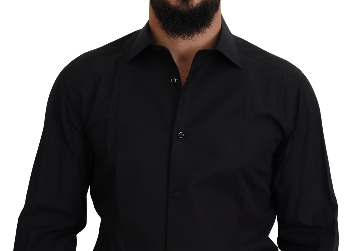 Dolce & Gabbana Elegant Black Formal Long Sleeve Shirt Dolce & Gabbana