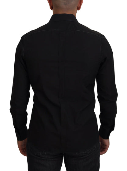 Dolce & Gabbana Elegant Black Formal Cotton Shirt Dolce & Gabbana