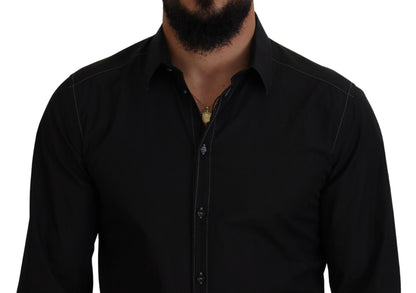 Dolce & Gabbana Elegant Black Formal Cotton Shirt Dolce & Gabbana