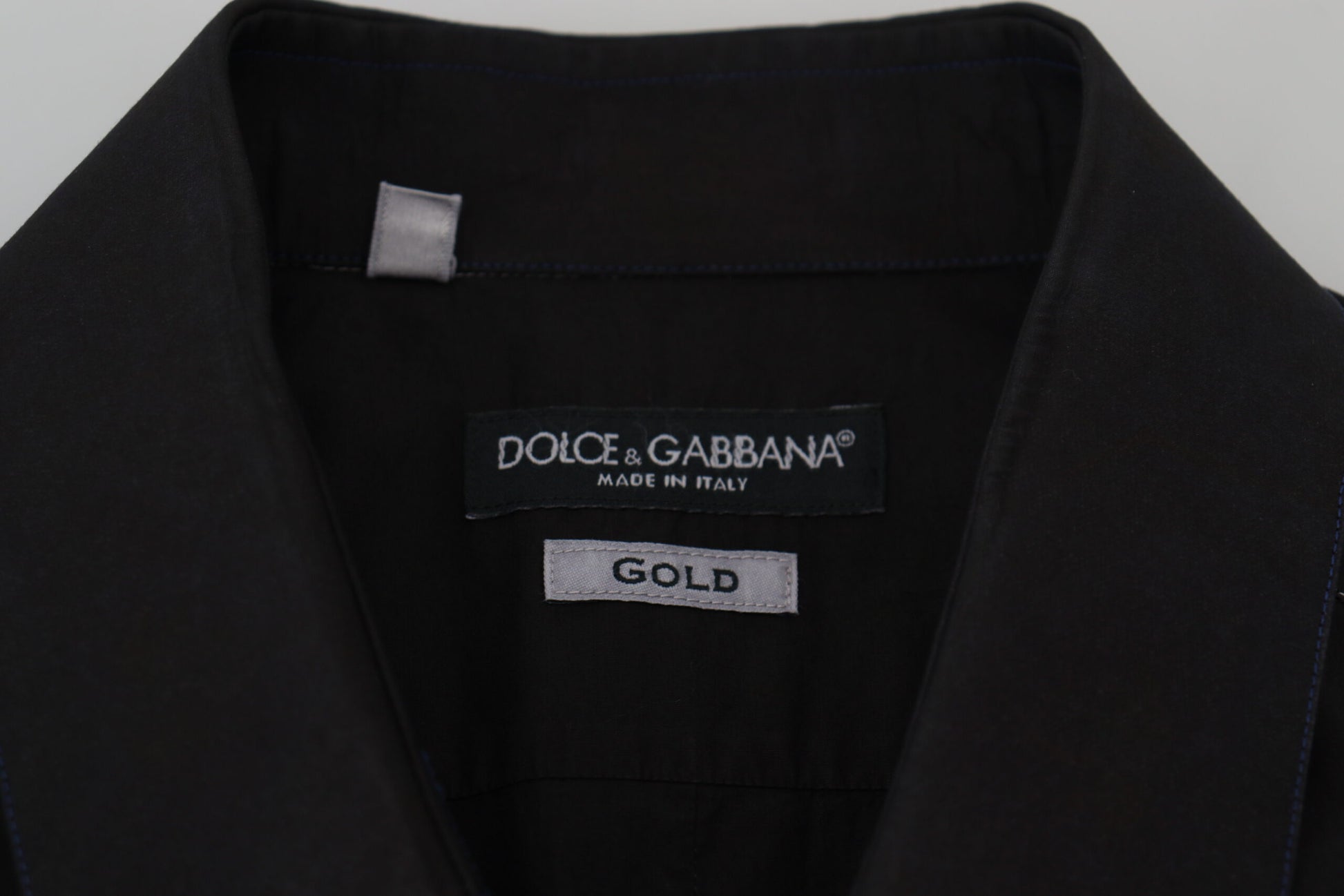 Dolce &amp; Gabbana মার্জিত কালো ফর্মাল সুতির শার্ট