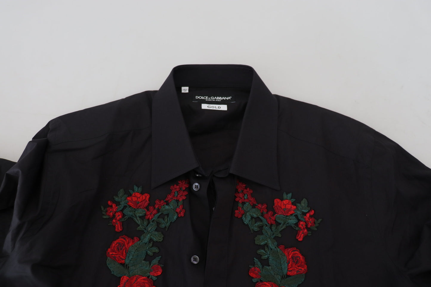 Dolce & Gabbana Elegant Floral Embroidered Cotton Shirt Dolce & Gabbana