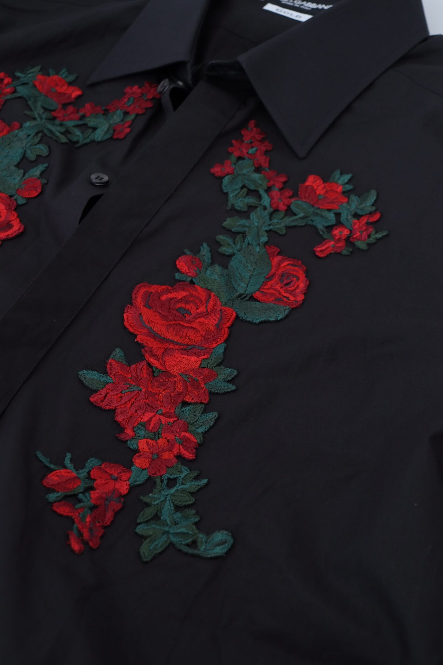 Dolce & Gabbana Elegant Floral Embroidered Cotton Shirt Dolce & Gabbana