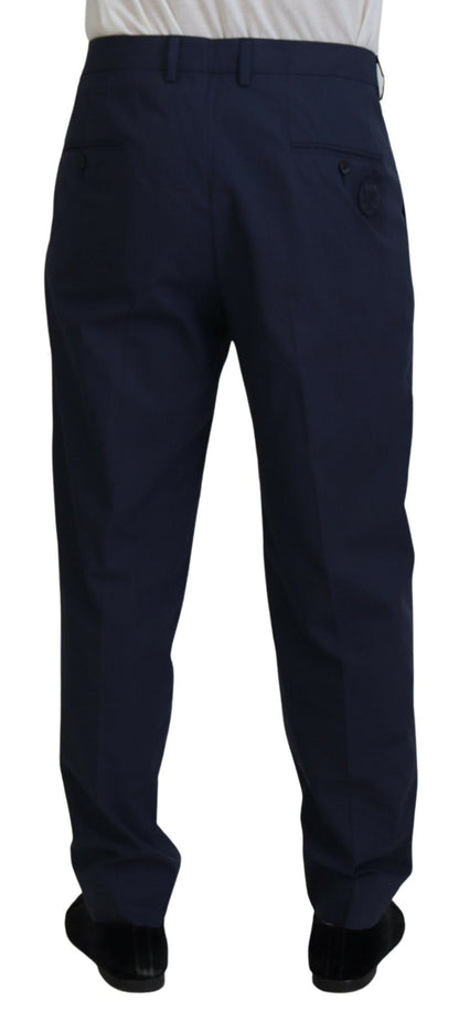 Dolce & Gabbana Elegant Dark Blue Chino Dress Pants Dolce & Gabbana