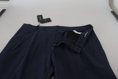 Dolce & Gabbana Elegant Dark Blue Chino Dress Pants Dolce & Gabbana