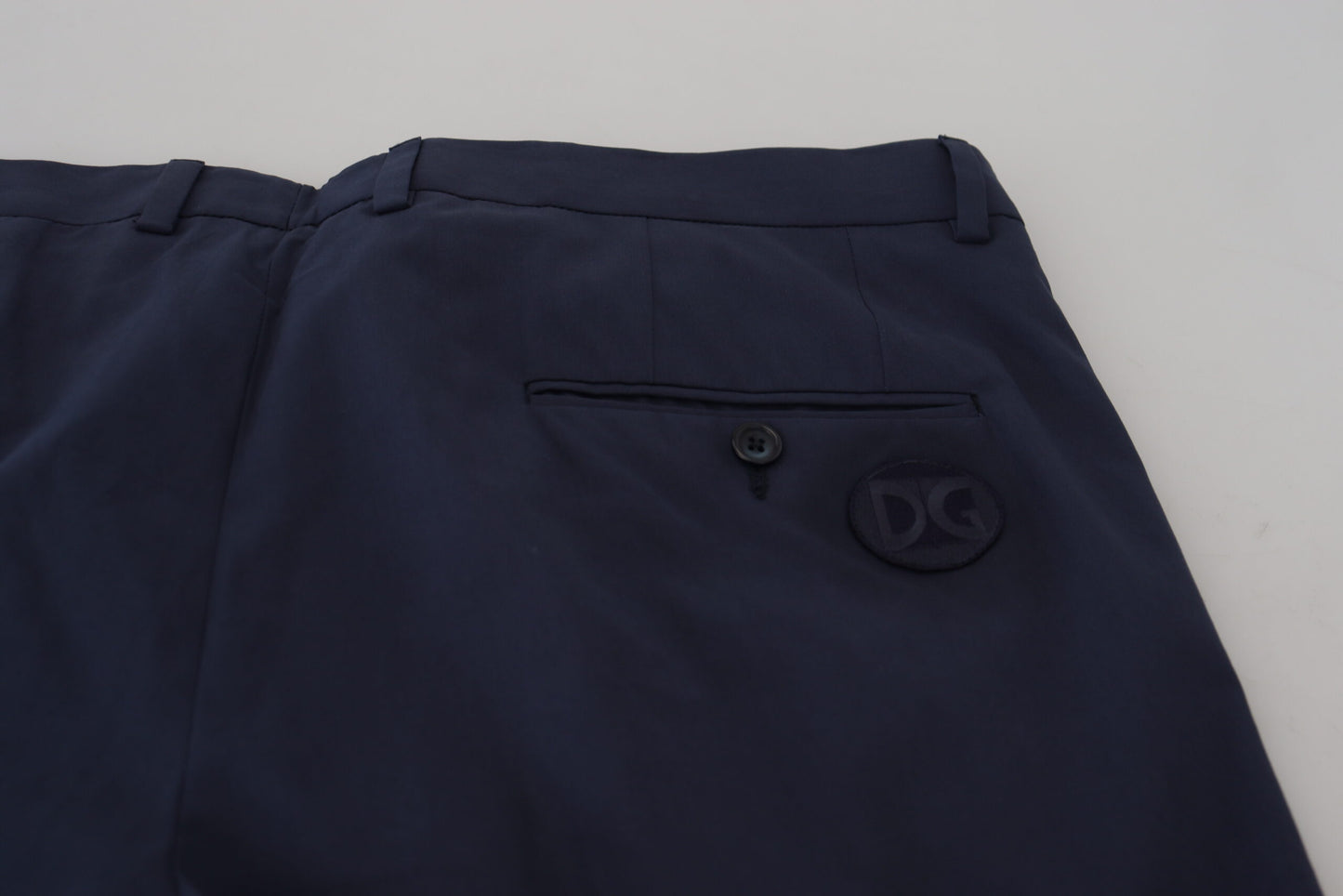 Dolce & Gabbana Elegant Dark Blue Chino Dress Pants Dolce & Gabbana