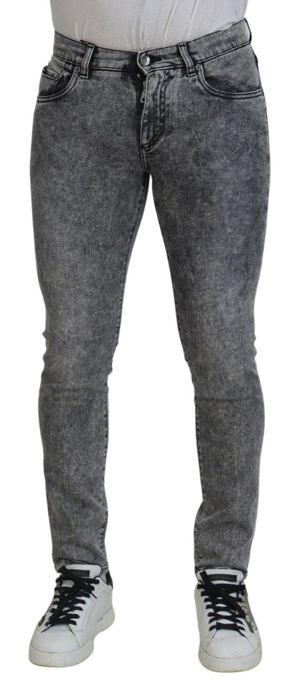 Dolce & Gabbana Elegant Grey Skinny Jeans Dolce & Gabbana