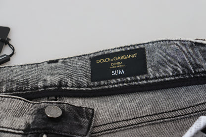 Dolce & Gabbana Elegant Grey Skinny Jeans Dolce & Gabbana