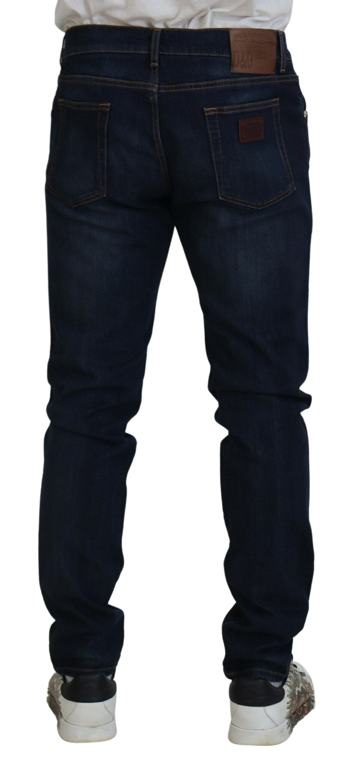 Dolce & Gabbana Sleek Skinny Jeans in Dark Blue Dolce & Gabbana