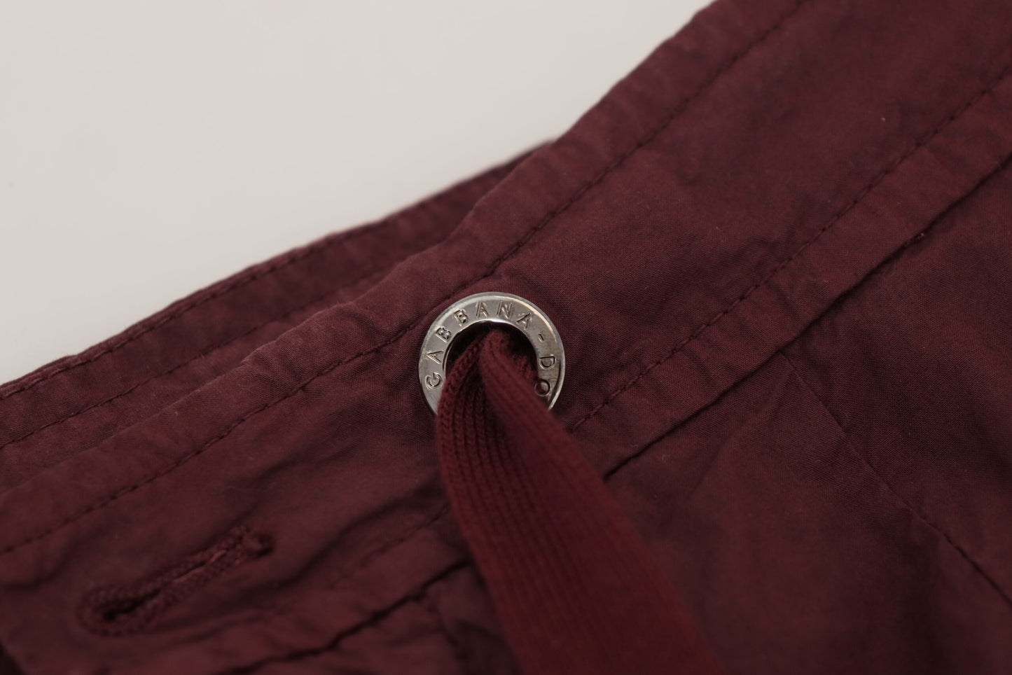 Dolce & Gabbana Elegant Burgundy Cotton Jogger Pants Dolce & Gabbana