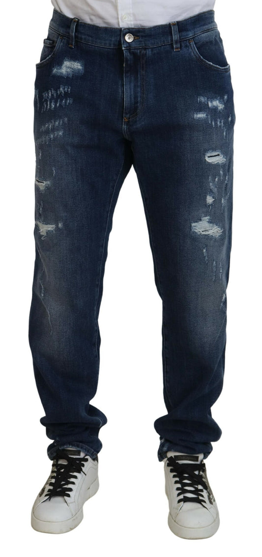 Dolce & Gabbana Elegant Skinny Blue Jeans Dolce & Gabbana