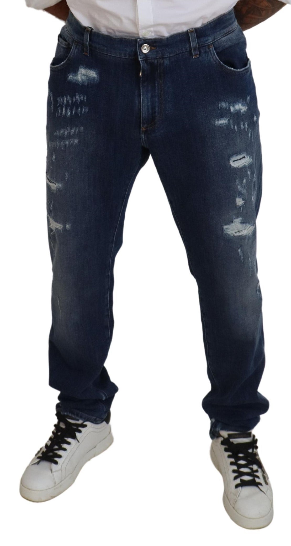 Dolce & Gabbana Elegant Skinny Blue Jeans Dolce & Gabbana