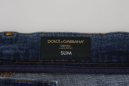 Dolce & Gabbana Elegant Skinny Blue Jeans Dolce & Gabbana