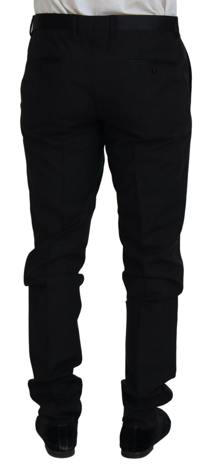 Dolce & Gabbana Elegant Black Dress Pants from Virgin Wool Blend Dolce & Gabbana