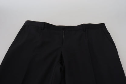 Dolce & Gabbana Elegant Black Dress Pants from Virgin Wool Blend Dolce & Gabbana