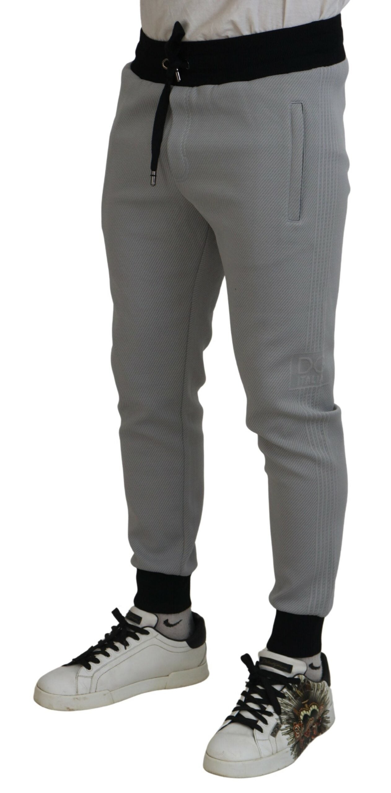 Dolce & Gabbana Elegant Grey Jogger Pants Dolce & Gabbana