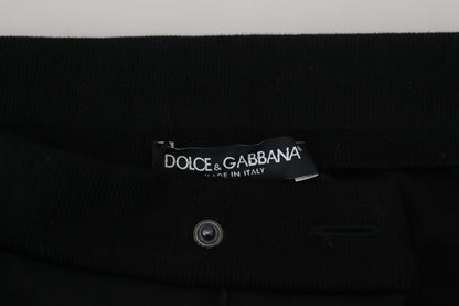 Dolce & Gabbana Elegant Black Jogger Pants in Luxe Wool Blend Dolce & Gabbana