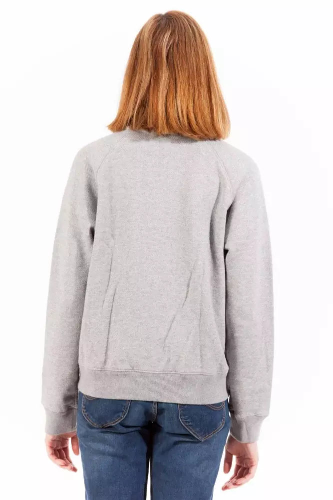 Gant Chic Gray Long Sleeve Zippered Sweatshirt Gant