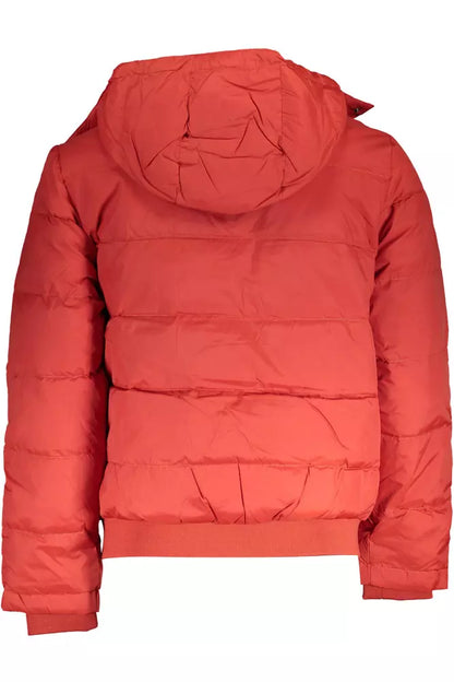 La Martina Elegant Orange Outerwear with Versatile Hood La Martina